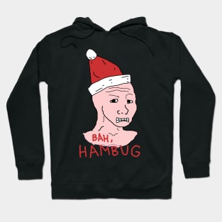 Bah Hambug Wojak Meme Man Xmas Hoodie